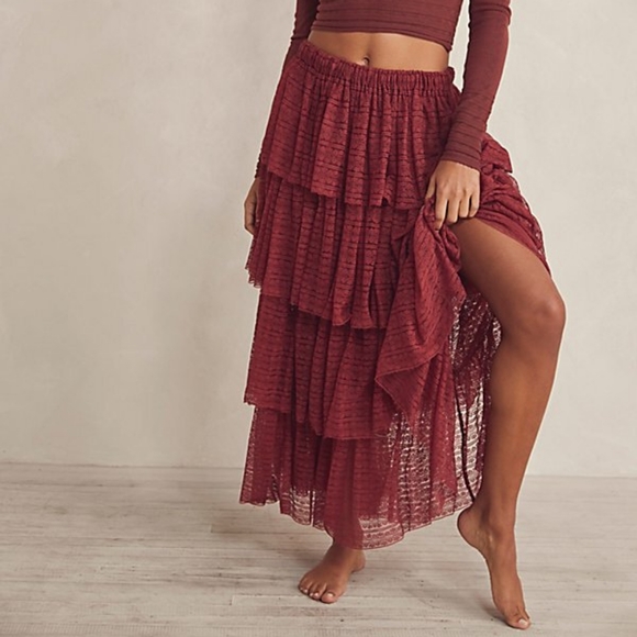 NWT Free People Let's Go Girls maxi skirt - Picture 2 of 7